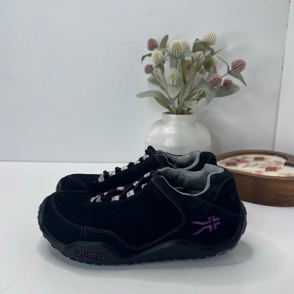 Kuru Chicane Trail Hiking Comfort Sneaker Jet Black/Boysenberry Women 6W
